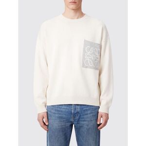 Loewe Men Loewe Crewneck Cotton-Blend Jumper With Jacquard Logo